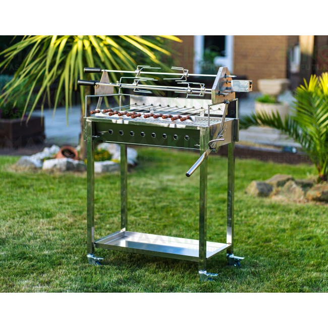Maxking 3641 Stainless Steel rotisserie Barbecue front view