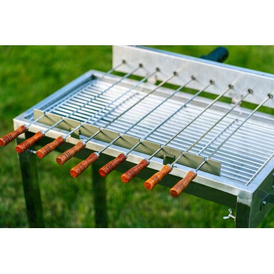 Maxking 6262 small Stainless Steel Barbecue front side view