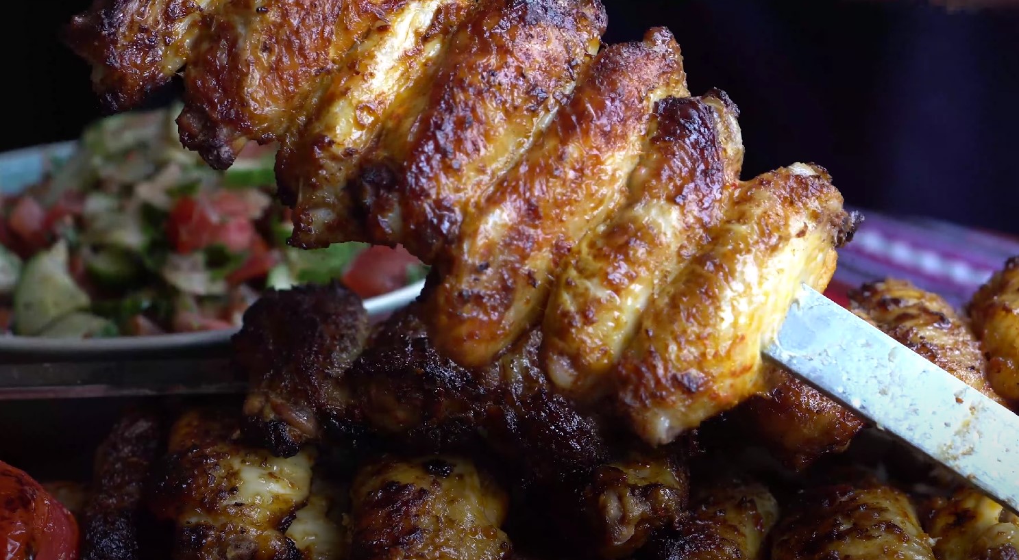 Turkish Chicken Wings with Shepard's Salad